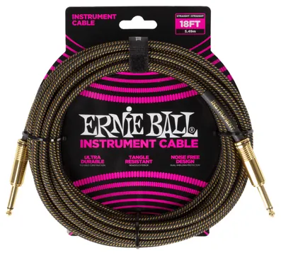 Ernie Ball Jack Droit/Droit 5.49m Tissé 6432
