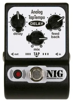 NIG Pedal NIG PADT Delay Analógico Tap Tempo para Guitarra