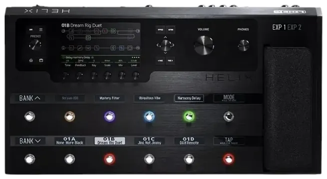 Line6 Pedaleira Line 6 Helix Floor Multi-Efeitos Profissional com Modelagem HX