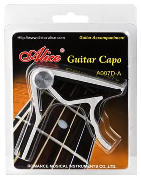 Alice A007DA Capotasto in metallo per chitarra acustica