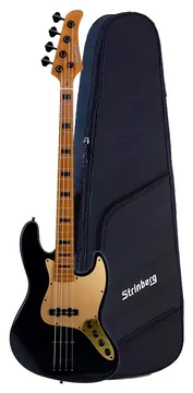 Strinberg Contrabaixo Strinberg JBS154AD OB Onix Black Signature Aninha Deleones Ativo/Passivo 4 Cordas C/ Bag