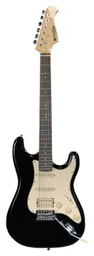 Prodipe ST83RA BK Guitare Electrique Strato Noir