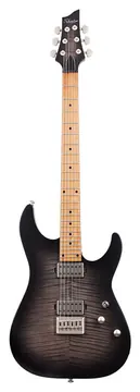 Schecter C-1 Standard Plus Transparentes Schwarz Burst