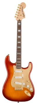 Squier 40th Anniversary Stratocaster Gold Edition Sienna Sunburst