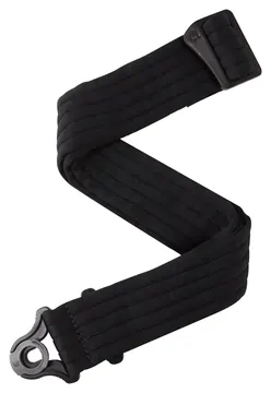 D'Addario Auto Lock Guitar Strap, Black Padded Stripes