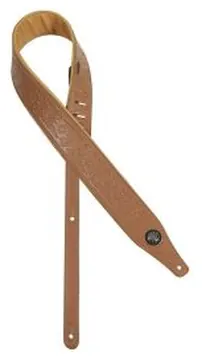 Gaucho Buffalo I Top Quality Leather Guitar Strap - GST641 - Light Brown