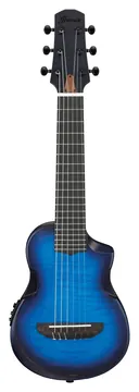 Ibanez AUP10FMNE-TBO AU Piccolo Elektro-Akustik-Gitarre, transparent blue sunburst