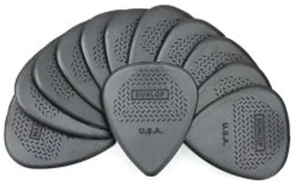 Blister plettri Dunlop 449P1.14 Max-Grip nylon standard 12pz 1.14mm