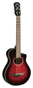 Guitarra Eletroacústica Yamaha APXT2 3/4 Cutaway Dark Red Burst com Saco
