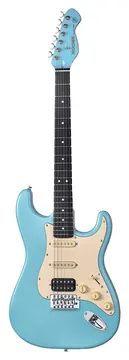 Mooer MCS10 Pro Electric Guitar - HSS - Daphne Blue
