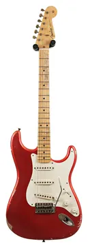 Fender Custom Shop 50s Stratocaster Relic Melon Candy over Candy Apple Red Master Built by David Brown #R148574
