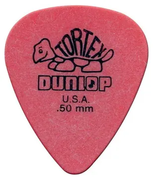 5 Stuks Dunlop Tortex Standard 0.50 mm Plectra