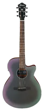 Ibanez AEG50 BAM Chitarra acustica elettrificata spalla mancante Black Aurora Burst Matte