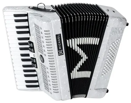 Michael Acordeon Michael 60 Baixos ACM6005 PWH Branco Pérola