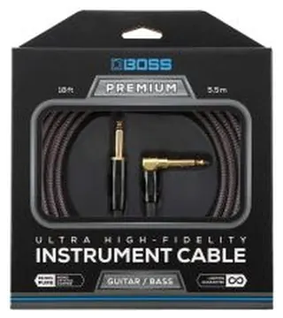 Cavo Jack/Jack angolare 5,5 mt Boss Premium mono crystal copper