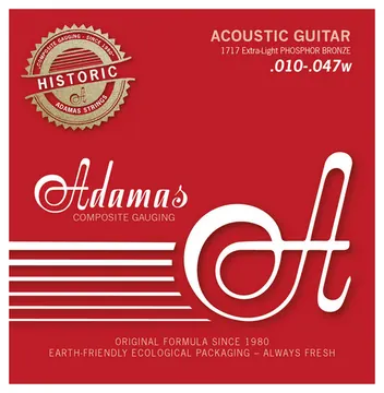 Adamas 1616 Historic Reissue 12-str. Light 010-047 Phosphor Bronze. Saiten für Westerngitarre