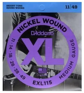 Corde elettrica D`Addario EXL115 nickel wound medium 11-49