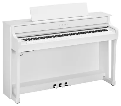 Yamaha CLP-845 Digitalpiano – weiß matt, mit GrandTouch-S Holztastatur (CFX- & Bösendorfer-Sampling, 256-stimmig)