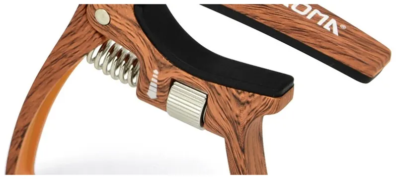 Aroma AC30 Wood Capotasto Per Chitarra Elettrica E Acustica Con Pressione Regolabile