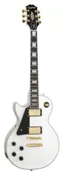 Epiphone Electric Guitar - Les Paul Custom (LEFT-HANDED) Alpine White