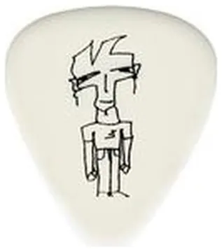 Planet Waves 1CWH6-10JS Joe Satriani heavy (10er) Plektren, black on white