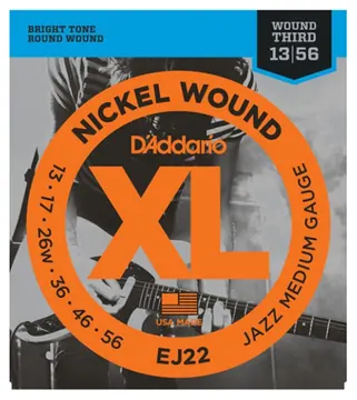 D'Addario EJ22 Jazz Medium Electric Guitar Strings 13-56