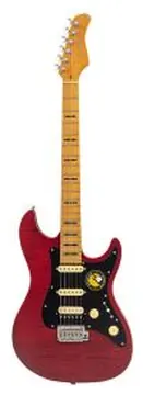 Sire Guitars S Series New Gen Larry Carlton electric guitar S-style see through red satin, S7N FM/STR