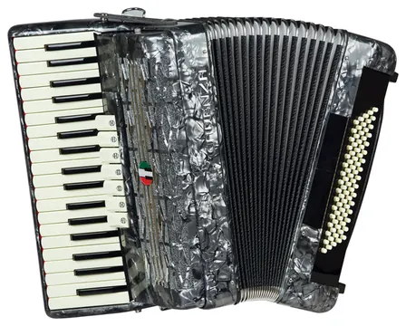 Acordeon Cadenza CD80/37 Cinza GR 80 Baixos 7 Registro