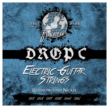 Framus Blue Label Electric Guitar String Set, Nickel-Plated Steel - Drop C and B, .011"-.056"