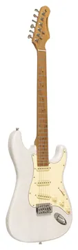 Stagg SES-55 WHB Elektrische gitaar serie 55 met massieve paulownia body