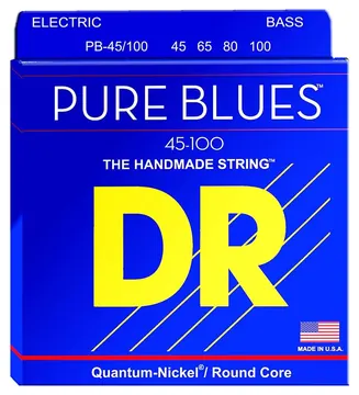 Dr Strings PB-45 Pure Blues Muta di corde per basso elettrico 045-105