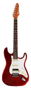 Redwood Standard S-Style RW RST HSS CAR E-Gitarren Set mit Gigbag, Ständer & Mini Amp