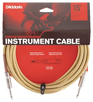 Daddario D'Addario PW-BG-15TW Tweed 4.5mt