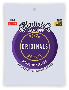 Martin & Co Martin "The Original" Guitar Strings M140 - Light - 12-54
