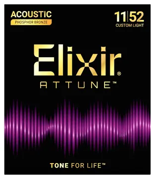 Elixir Attune 21027 Phosphor Bronze 011/052