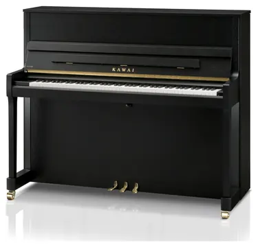 Kawai E300 Studio Upright Piano in Ebony Satin