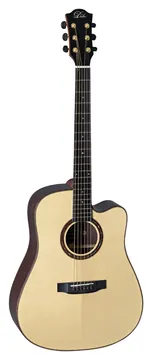 Duke D-PF-CUT-SOLID-AIR Westerngitarre mit Pickup vollmassive Bauweise
