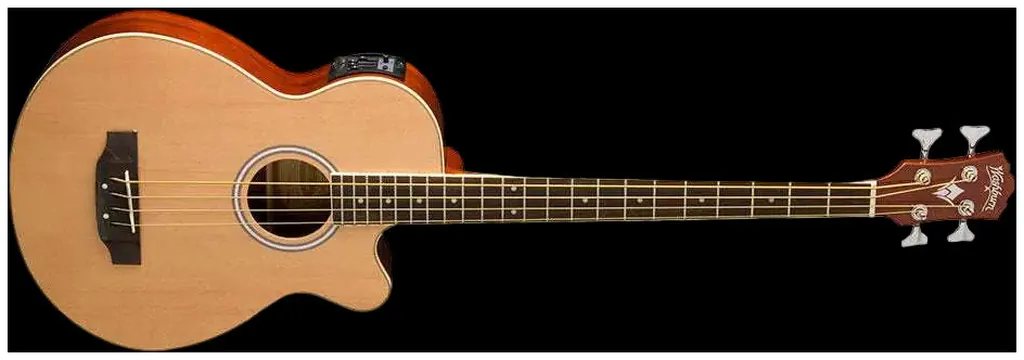 Washburn AB5 Electro Acoustic Bass - Natural Bass Guitar