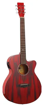 Tanglewood TA4CERD Azure Super Folk Elektro-Akustik-Gitarre, shimmer red gloss