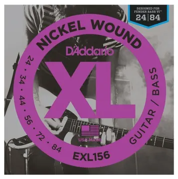 D'addario EXL156 Nickel Wound Fender Bass Vi 24-84