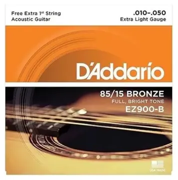 Daddario Encordoamento para Violao D'Addario EZ900 Extra Light 0.010