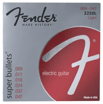 Fender Super BulletR Nickel Plated Electric Gutarr String Set | 9-42