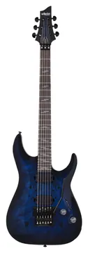 Schecter Omen 6 Elite Fr See-Thru-Blau-Farbverlauf