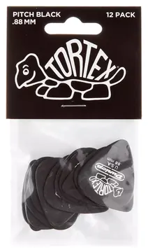 Dunlop Tortex Pitch Black 0.88 Player's Pack 12 Stück