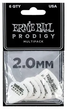 Ernie Ball Prodigy Mini 6 Plettri 2.0mm White
