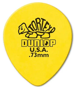 Dunlop Tortex Teardrop .73mm Pick - Set of 6
