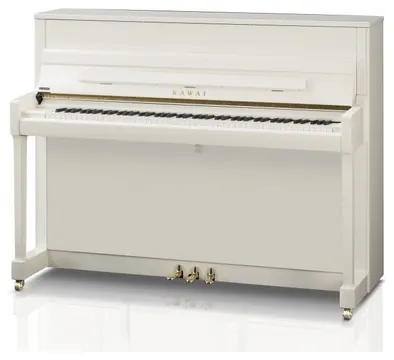Kawai K-200 WH/P Klavier 114 cm weiß poliert