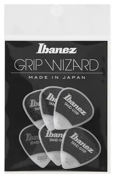 Ibanez Grip Wizard Series Sand Grip Flat Pick - PPA16MSG-WH