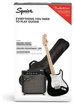 Squier Sonic Strat Pack Black