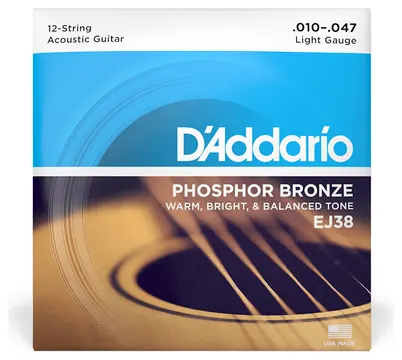 Daddario EJ38 10-47 - 12 Cordas